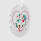Llama Liefde Ornament (voorkant)