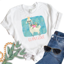 Llama Liefdes Kroon Waterverf Schattig Kawaii Aard