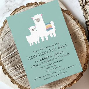 Llama Llama Baby Mama Baby shower Invitation