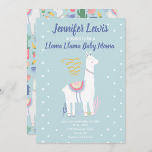 Llama Llama Baby Mama Baby shower Invitation