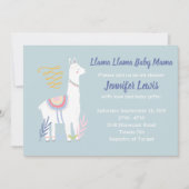 Llama Llama Baby Mama Baby Shower Invitations (Devant)