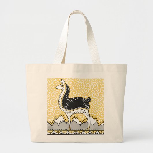 llama llama dot dot canvas tas (Voorkant)
