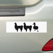 Llama Llama Duck Bumpersticker (Op auto)
