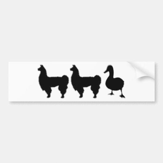 Llama Llama Duck Bumpersticker (Voorkant)