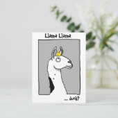 Llama Llama duck Postcard Briefkaart (Staand voorkant)