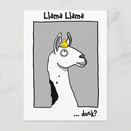 Llama Llama duck Postcard Briefkaart (Voorkant)