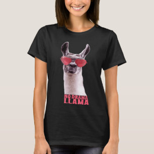 Llama Llama Met Bril Geen Drama Llama T-shirt