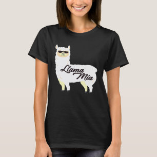 Llama LLama Mia Mama Mia Llama Kleding T-shirt