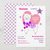 Llama Llamazing Girls Leuke verjaardagsfeestje Kaart (Voorkant / Achterkant)