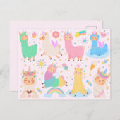 Llama Llove Briefkaart (Voorkant / Achterkant)