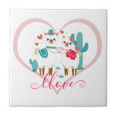 Llama Llove Tegeltje (Voorkant)