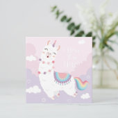 Llama Love Feestdagenkaart (Staand voorkant)