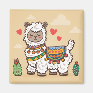 Llama Love Magneet