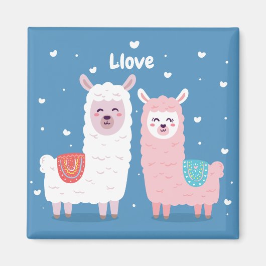 Llama Love Magneet (Voorkant)