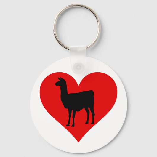 Llama Love Sleutelhanger (Voorkant)