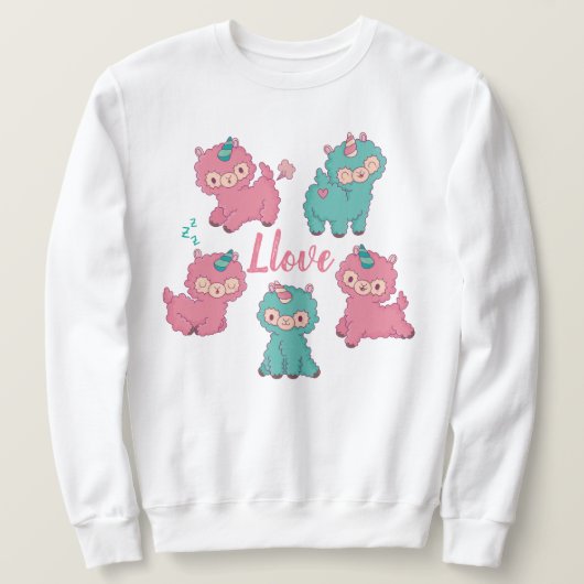 Llama Love Trui (Design voorkant)