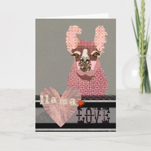 Llama Love Valentijn Feestdagen Kaart