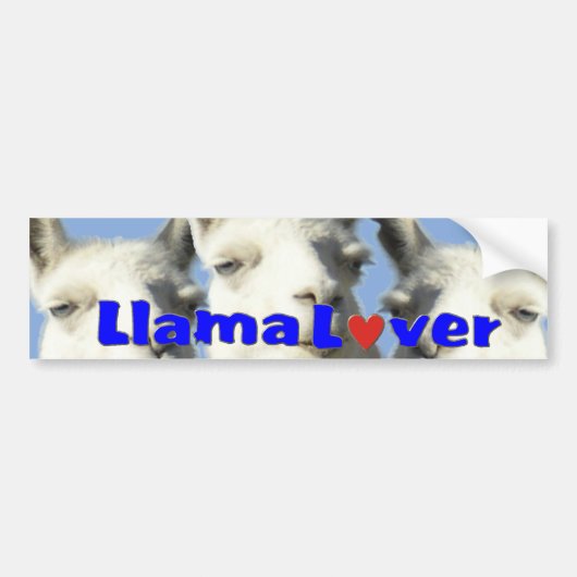 Llama Lover Bbumper STICKER (Voorkant)