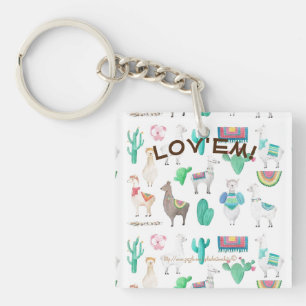 "Llama Lover!" Sleutelhanger