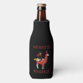 Llama Lovers | Honkus Ponkus Witch Riding Llama Flesjeskoeler (Fles Voorkant)