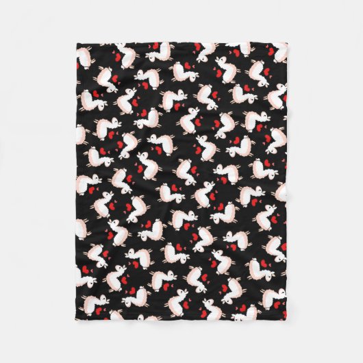 Llama Madness Fleece Deken (Voorkant)