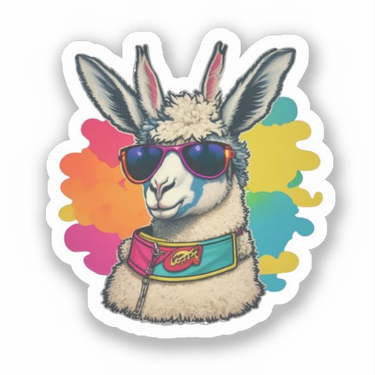 Llama Magic Découvrez Nos Sticker Designs Uniques (Recto)
