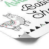 Llama Mama Shower Welkomstbord Poster (Hoek)