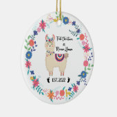 Llama Maman Ornement de Noël (Droite)