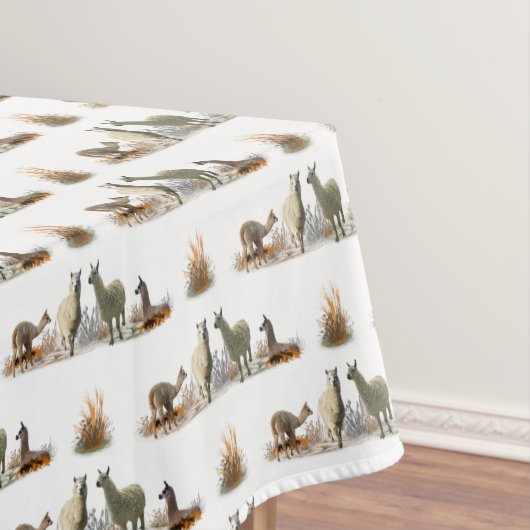 Llama Meadow Tafelkleed (kies kleur) (Voorbeeld)