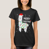 Llama Merry Christmas Kids Funny Llama Christmas L T-shirt (Voorkant)