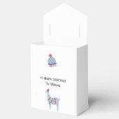 Llama met de thema Ugly Sweater Kerstparty Bedankdoosjes (Geopend)