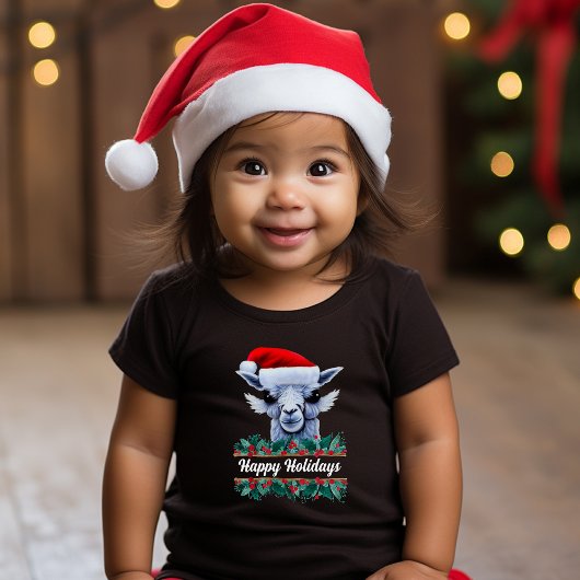 Llama met Santa Hat Toddler T-shirt