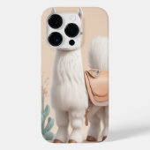 Llama met zadel in de woestijn Case-Mate iPhone case (Achterkant)