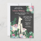 llama momma Fiesta babydoucheuitnodigingen Kaart (Voorkant)