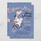 llama Momma invitation à la douche bébé (Devant / Derrière)