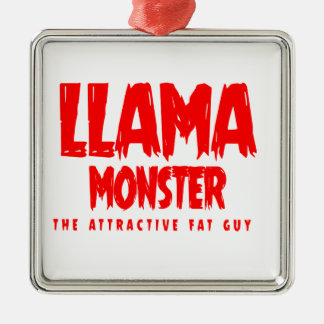 Llama Monster Red Logo Metalen Ornament