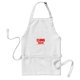 Llama Monster Red Logo Standaard Schort
