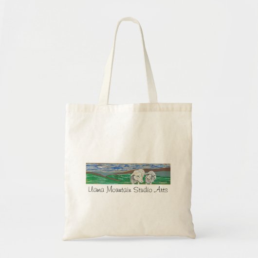 Llama Mountain Sheep Canvas tas - Juliet & Tybalt (Voorkant)