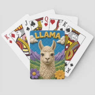 Llama Mountain Valley Modern KlayKoo Pokerkaarten