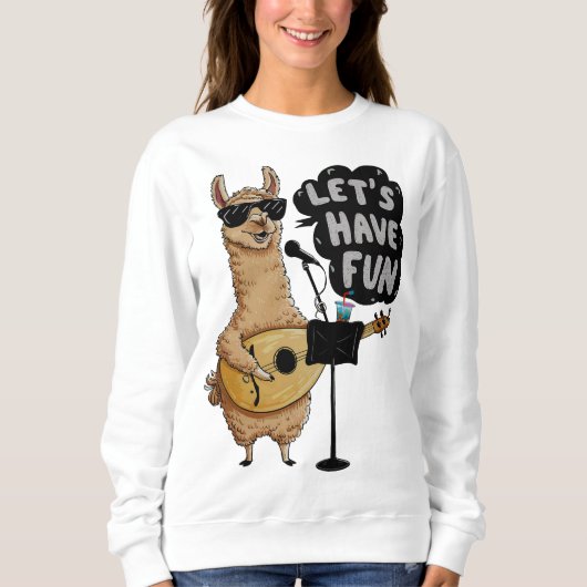 Llama Music Party Trui (Voorkant)