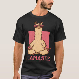 Llama Namaste Yoga Moeder Chakra Vrouwen Workout M T-shirt