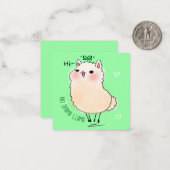 Llama Notitiekaartje (Voorkant / Achterkant in situ)