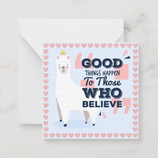 Llama Notitiekaartje (Voorkant)