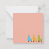 Llama Notitiekaartje (Achterkant)