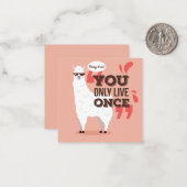 Llama Notitiekaartje (Voorkant / Achterkant in situ)