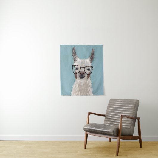 Llama - Overmaatse bril Wandkleed (In situ)