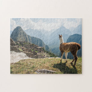Llama Overzien Ruins   Machu Picchu, Peru Legpuzzel