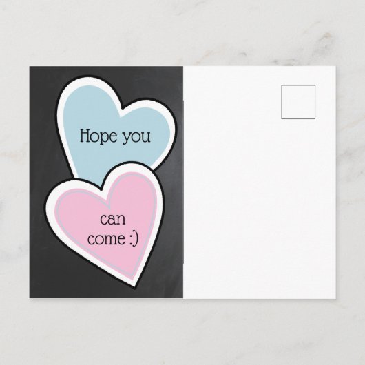 Llama Pajama Sleepover Party Chalkboard Carte post (Dos)