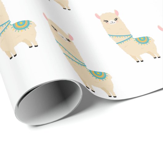 Llama-pakpapier Cadeaupapier (Rol Hoek)