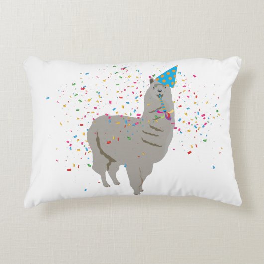 Llama-partij - Dieren met partij Accent Kussen (Voorkant)